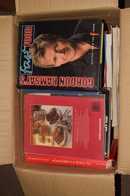 Lot 600 - A box of cookery books
