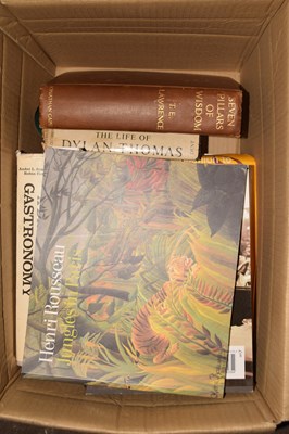 Lot 602 - A box of books including topography, art and...