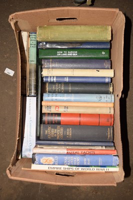 Lot 604 - A box of various books largely relating to...