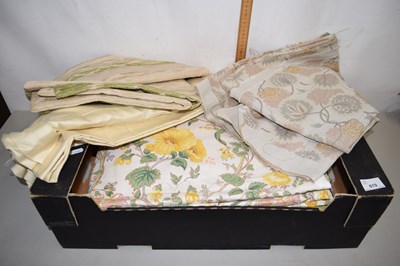 Lot 619 - One box containing various curtain fabrics