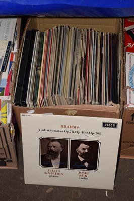 Lot 638 - Box of various LP's mostly classical