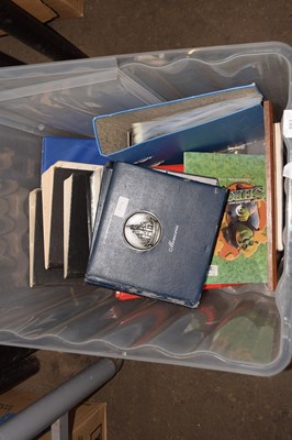 Lot 679 - One box of various lever arch files and...