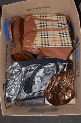 Lot 681 - Box of various handbags