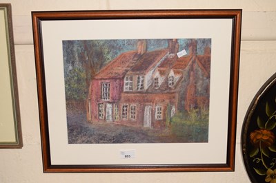 Lot 693 - Diane Blakedon pastel print of a cottage scene