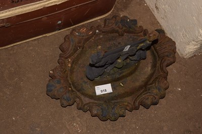 Lot 918 - A cast iron boot scraper