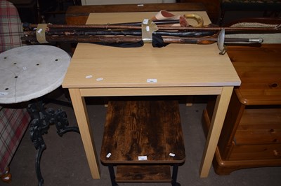 Lot 781 - Modern light wood finish square kitchen table