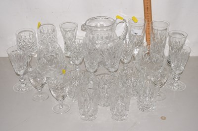 Lot 140 - Collection of various 20th Century cut clear...