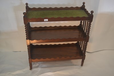 Lot 482 - A Victorian mahogany three tier small buffet...
