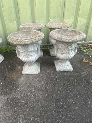 Lot 398 - 4 composite planters