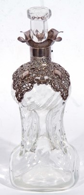 Lot 26 - Small late Victorian glass spirit decanter of...