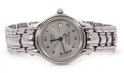 Lot 300 - A Longines Golden Wing ladies wristwatch, it...