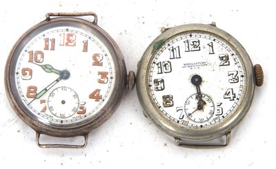 Lot 312 - Two Trench watches, one Weingarten and one...