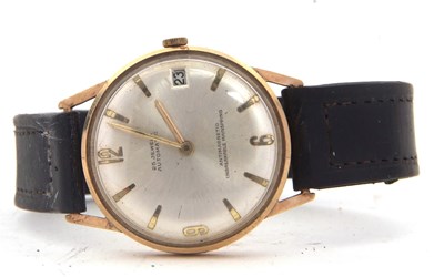 Lot 319 - A 9ct gold cased gents automatic wristwatch,...