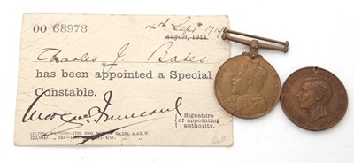 Lot 155 - A Metropolitan Police Coronation medal to P C....