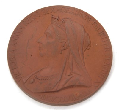 Lot 158 - A Victoria 1837-1897 large bronze diamond...