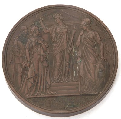 Lot 159 - A large Bronze Medal, for " Thanksgiving for...