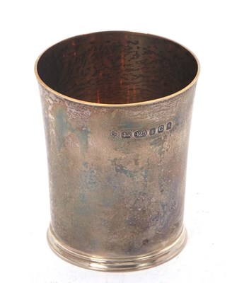 Lot 173 - An Elizabeth II silver beaker of plain...