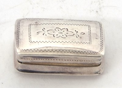 Lot 176 - A George IV silver vinaigrette of rectangular...