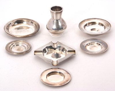 Lot 196 - Mixed Lot: An Elizabeth II silver armada dish...