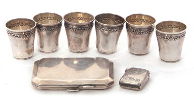 Lot 204 - Mixed Lot:An early 20th Century silver...