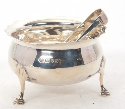 Lot 208 - A George VI silver sugar bowl of plain...