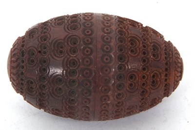 Lot 144A - A late 19th Century Cocquilla nut pomander,...