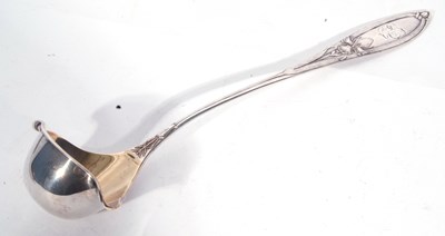 Lot 45 - Continental white metal punch ladle in Art...