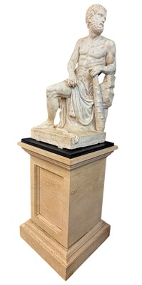 Lot 380 - A large 19th Century or earlier marble statue...