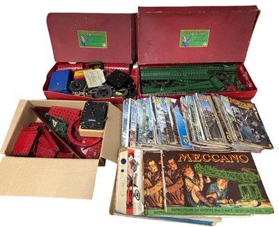 Lot 271 - A collection of vintage Meccano, manuals and...