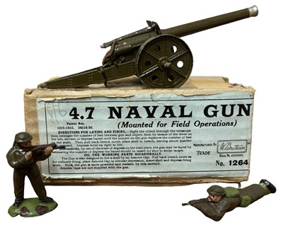 Lot 234 - A boxed Britains 4.7 Naval Gun with 2...