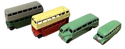 Lot 210 - Four die-cast Dinky buses, to include AEC...