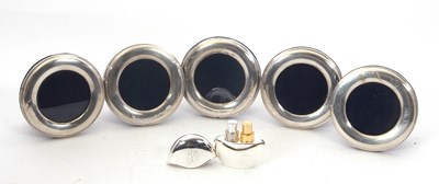 Lot 233 - Group of five Elizabeth II silver circular...