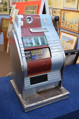 Lot 280 - Vintage one-armed bandit fruit machine with...