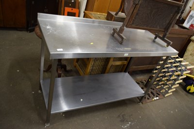 Lot 738 - Aluminium catering table