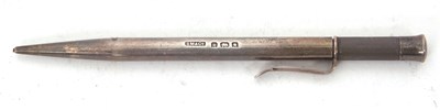 Lot 131 - Sampson Mordan & co silver pencil, hallmarked...