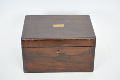 Lot 266 - 19th century small rosewood veneered sewing...