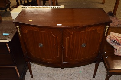 Lot 356 - A reproduction mahogany bow front two door...