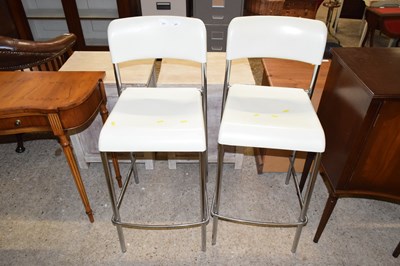 Lot 337 - Pair of modern bar stools- John Lewis