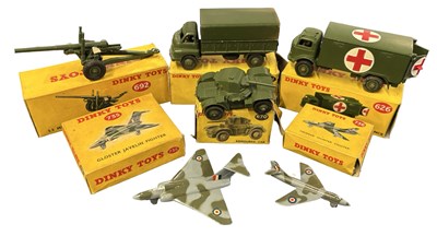 Lot 143 - A groups of various yellow-boxed Dinky...