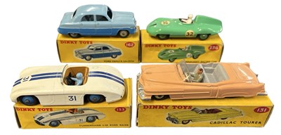 Lot 141 - Four yellow-boxed Dinky cars, to include: -...