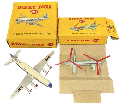Lot 138 - A pair of yellow-boxed Dinky aircraft, to...