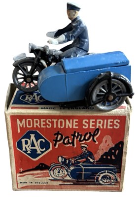 Lot 199 - A boxed Morestone's motorcycle, sidecar and...
