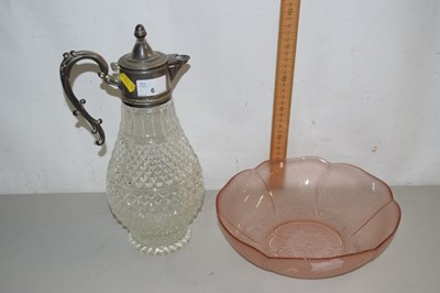 Lot 6 - Claret Jug and glass Bowl