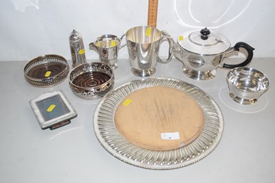 Lot 9 - Qty various slver-plated items, incl Winen...