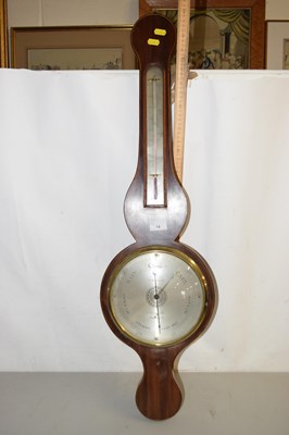 Lot 14 - Banjo Baromneter, marked E Morton Norwich