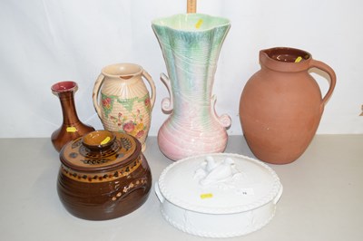 Lot 16 - Qty various large Ceramics, inc Vases, Game...