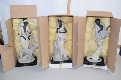 Lot 21 - Three boxes modern resin decorative Figurines