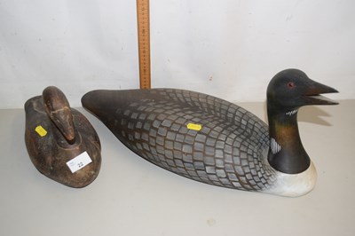 Lot 22 - Two modern decroative wooden Ducks