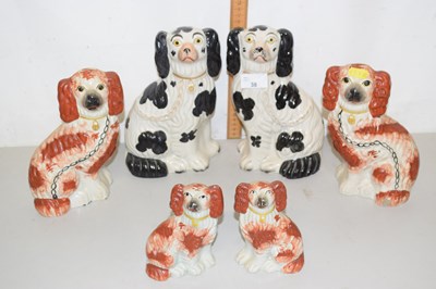 Lot 38 - Selection of various Staffordshire-type Dog...