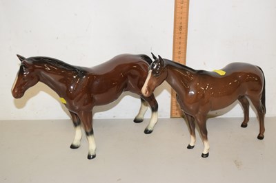 Lot 39 - Two Beswick-style Horse Figures